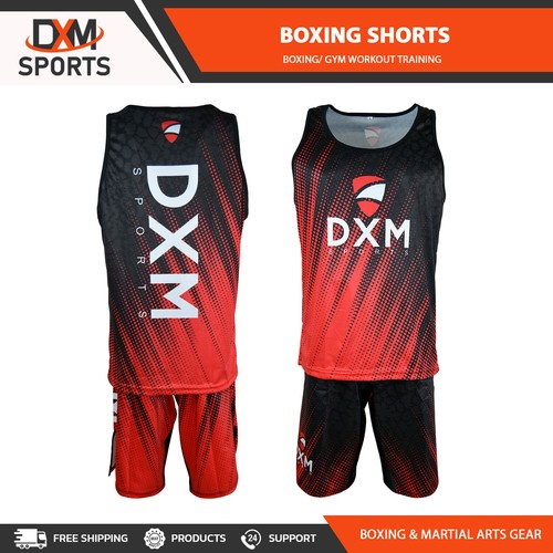 Dxm boxing short vest set - short,
